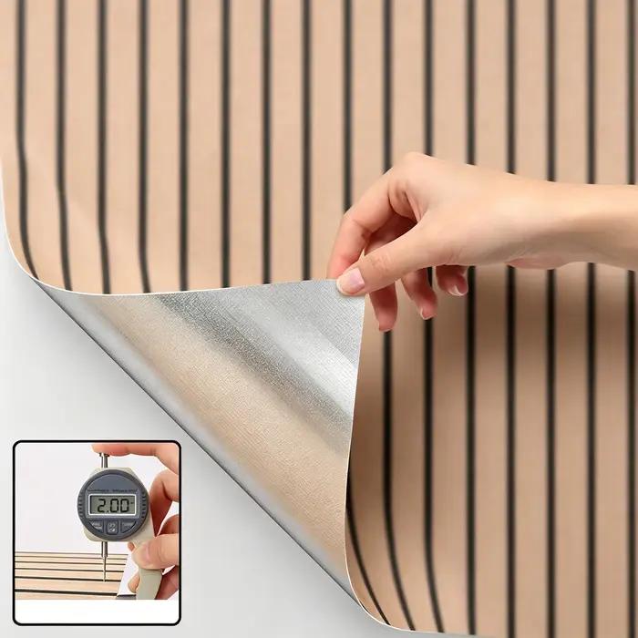 Autocollant mural imitation plaid marron 40cmx3m