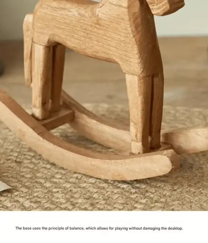Heirloom – cheval à bascule en bois sculpté à la main