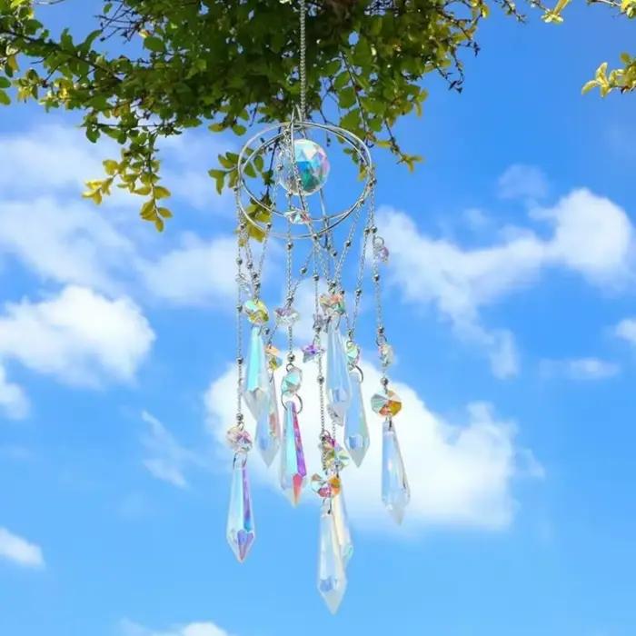 Carillons éoliens en cristal carillon éolien esthétique minimaliste intérieur suspendu décor moderne fille chambre suspendus décors décorations pour la maison