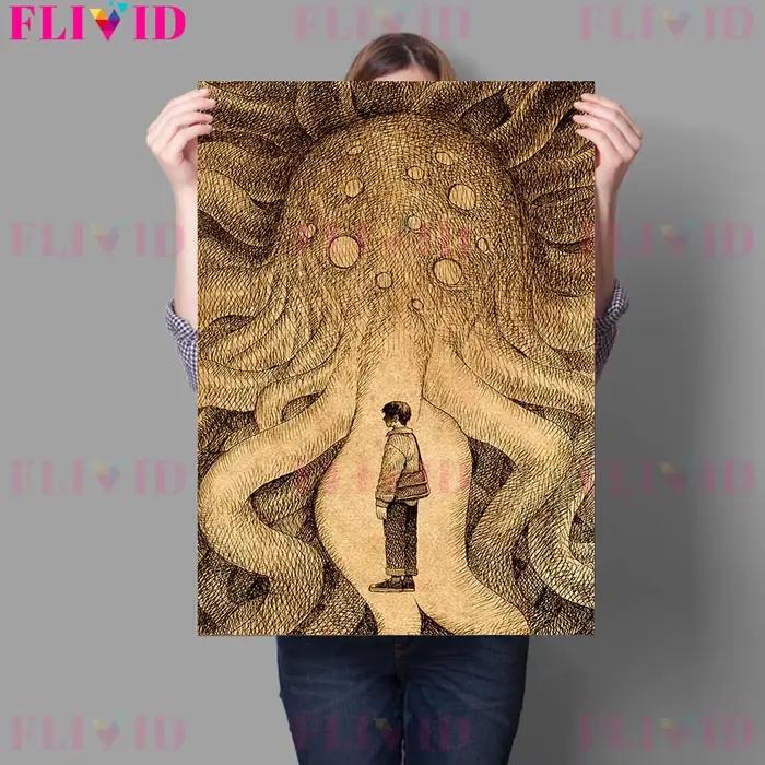 Toile d'art murale abstraite Vintage d'envahissement