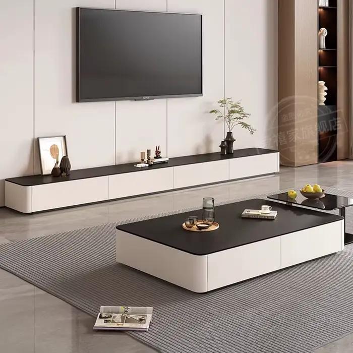 Table basse carrée simple au design nordique