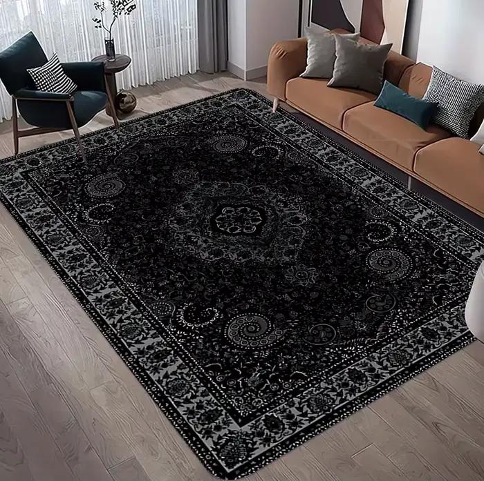 Tapis bohème de couleur élégante
