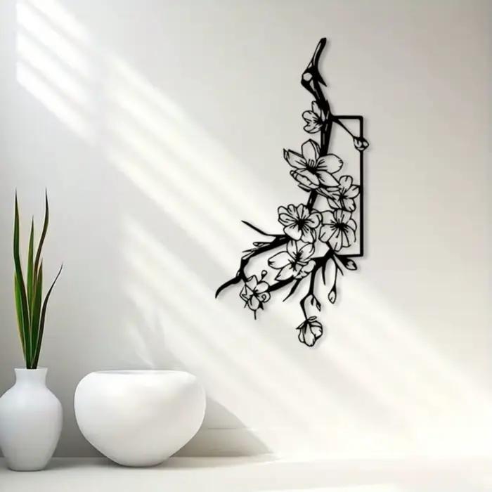 Art mural en fleurs de cerisier japonaises