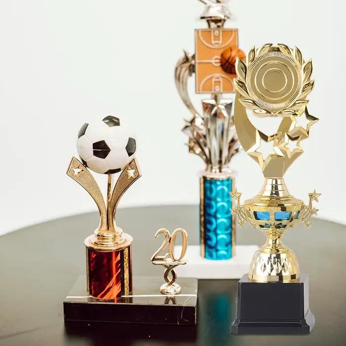 Trophée Étoile Dorée en Plastique, Petite Statue Dorée Chantant Compétition Sв, Fourniture de Récompense, Coupe de Prix