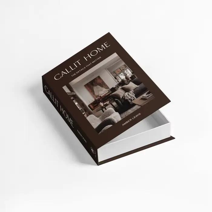 Boîte de rangement décorative en forme de faux livre