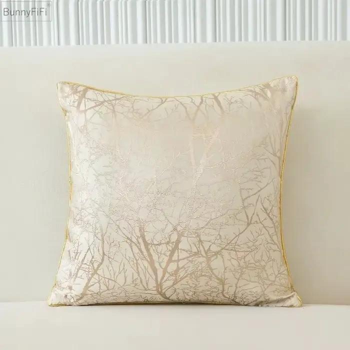 Housse de coussin de luxe en Jacquard