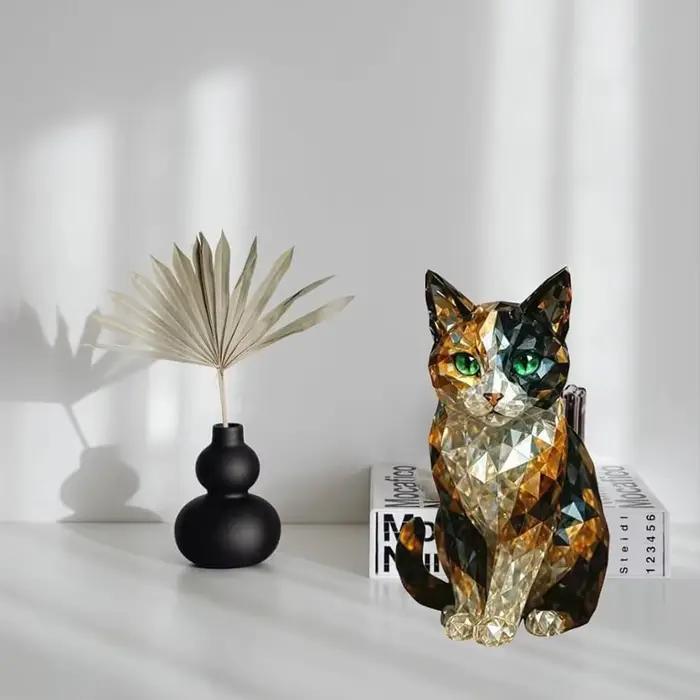 Faux Sculpture d'animal en cristal