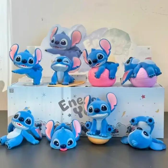 Figurine Stitch Energy Yoga Series en PVC Kawaii Anime Modèle Jouet Occasions Spéciales Pour Collectionneurs