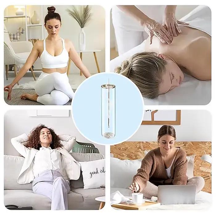 Brûleur d'encens en verre moderne, porte-encens volant Anti-cendres avec cendrier en verre amovible pour la décoration de la maison, méditation de Yoga