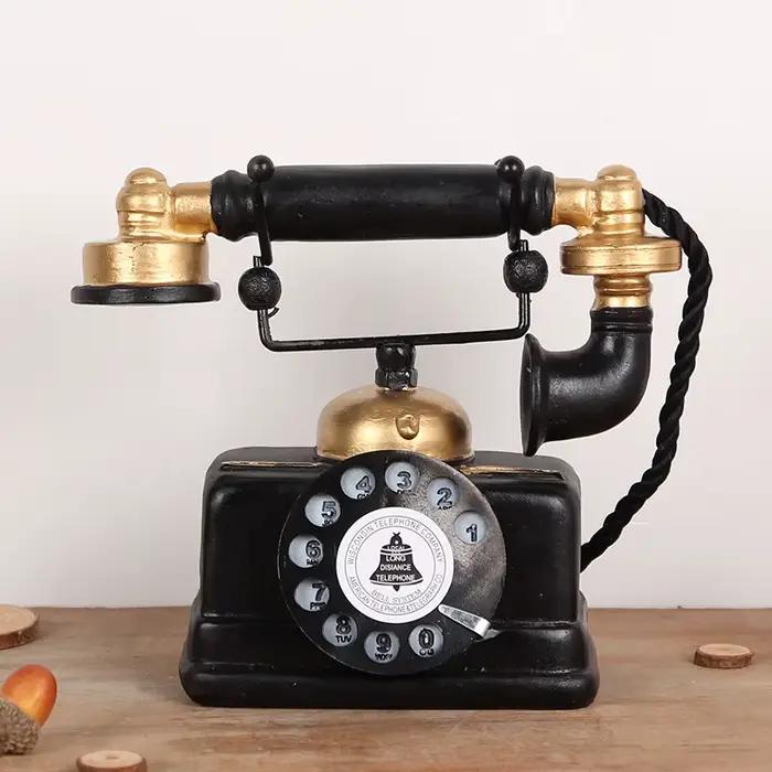 Ornement de modèle de téléphone rétro pour la décoration de la maison