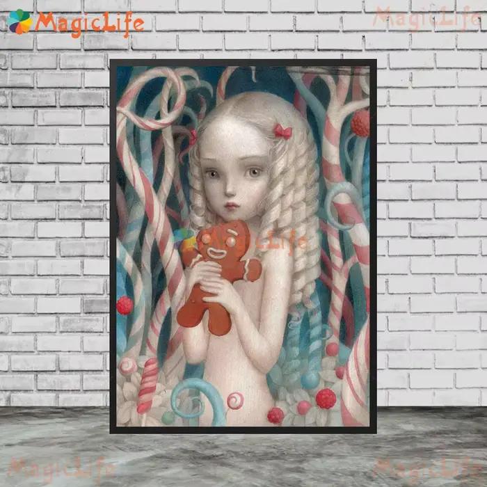 Images murales de poupée cadeau pour bébé fille