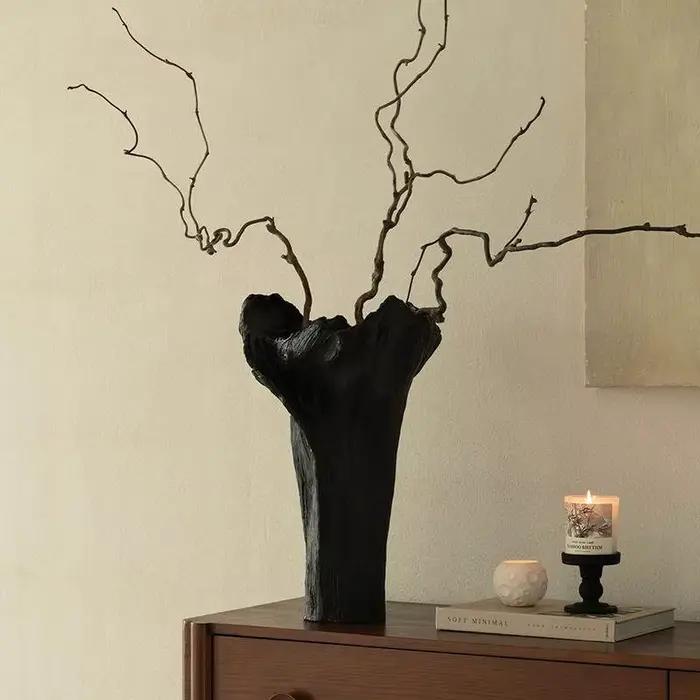 Vase en résine style Wabi-Sabi