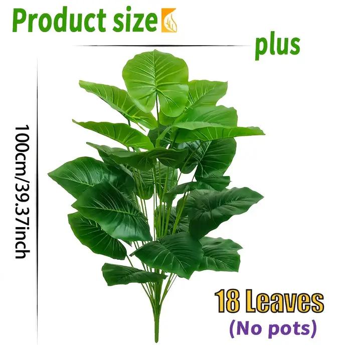 Palmier artificiel réaliste de 100cm avec 18 feuilles