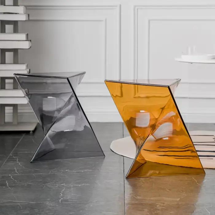 Table acrylique transparente moderne