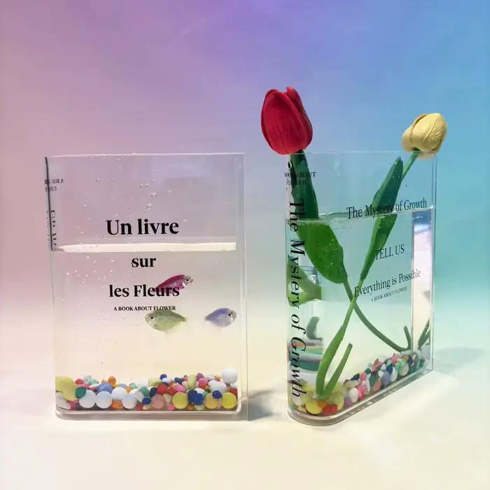 Vase à fleurs créatif intégré en PET