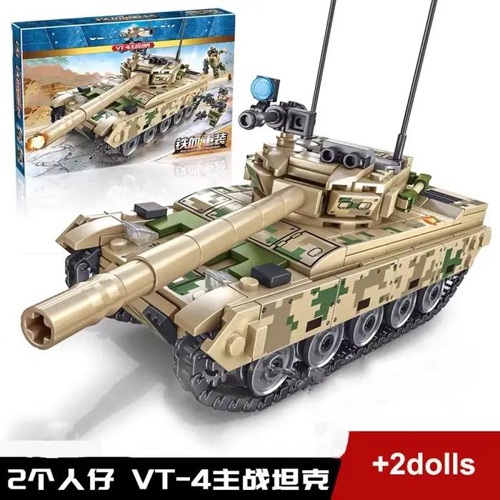 Blocs de construction de chars, véhicule blindé, série militaire, briques de construction, modèle de char, cadeau de Noël pour garçons, jouet pour enfants