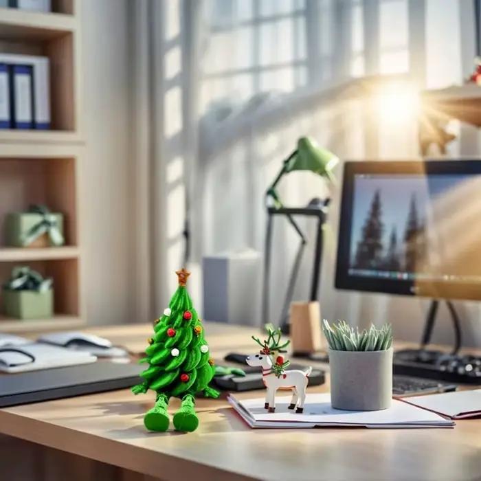Décor de fête coloré imprimé en 3D, arbre de noël amusant et Unique, modèle d'arbre de noël vert, cadeaux pour enfants