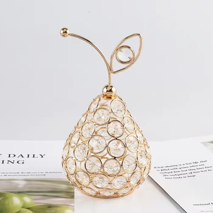 Ornements de pomme en cristal créatifs