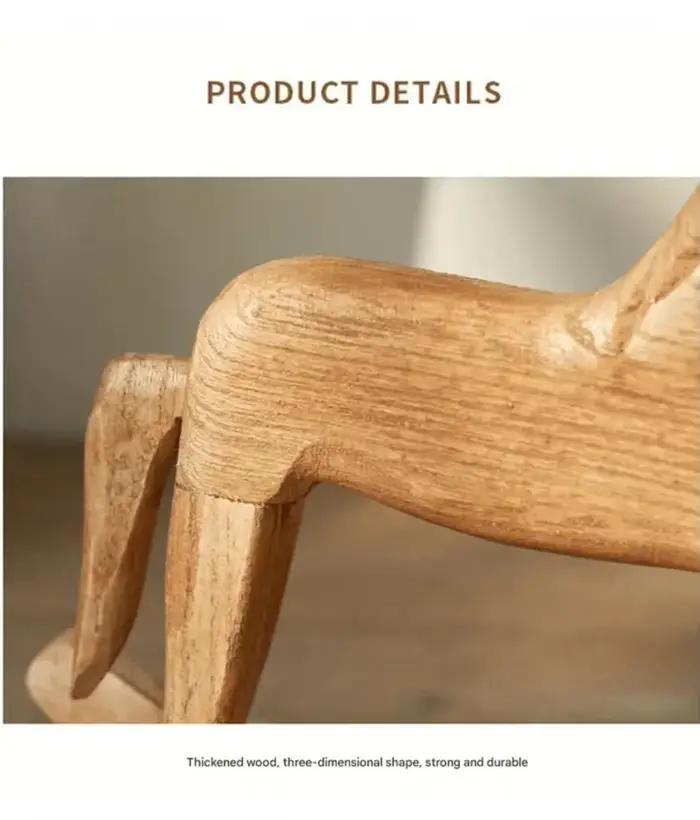 Heirloom – cheval à bascule en bois sculpté à la main