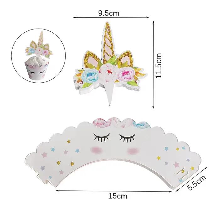 Vaisselle jetable licorne pour fête d'anniversaire, assiettes en papier licorne rose, gobelets, serviettes, décoration de fête d'anniversaire pour fête prénatale pour filles