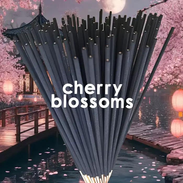 25/55/75/100 pièces bâtons d'encens de fleurs de cerisier japonaises, longue durée de combustion, lisses et propres, adaptés à la maison, à la cuisine et au restaurant, aux bâtons de désodorisants, au