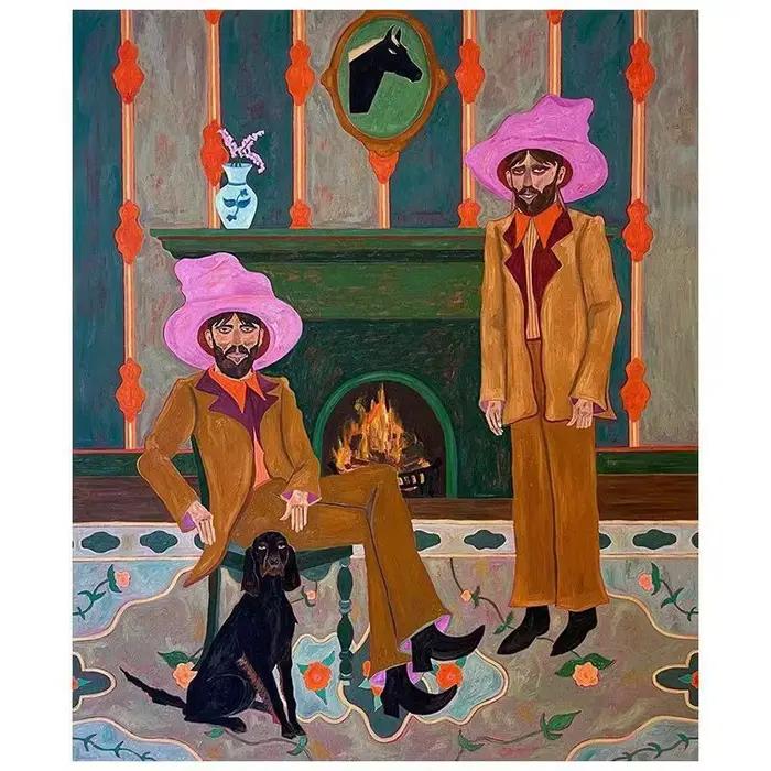 Peinture sur toile rétro française sans cadre pour décoration de couloirs de restaurant et cadeau de vacances occasions spéciales