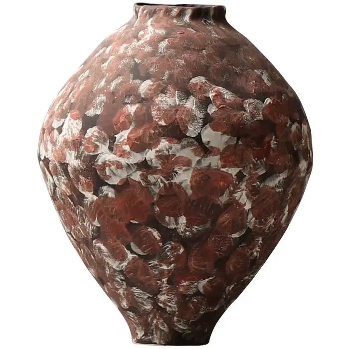 Vase en céramique, graffiti dessiné à la main, bouteille en porcelaine vintage, poterie rustique, vase à fleurs, artisanat en céramique, décoration d'intérieur