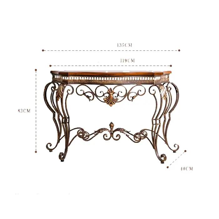 Tables de Console classiques américaines Design rétro Tables de Console Vintage de luxe Console de beauté du milieu du siècle Meuble meubles maison
