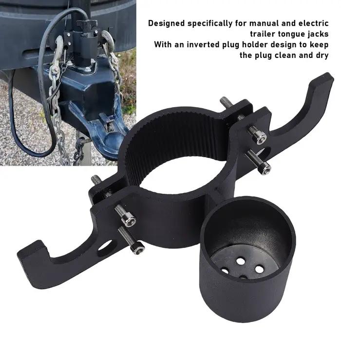 Organisateur de remorque, support de chaîne de remorque, support de prise de remorque en alliage d'aluminium haute dureté pour prise 7 voies, accessoire pour camping-car