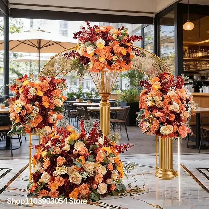 Arrangement de fleurs suspendues Orange