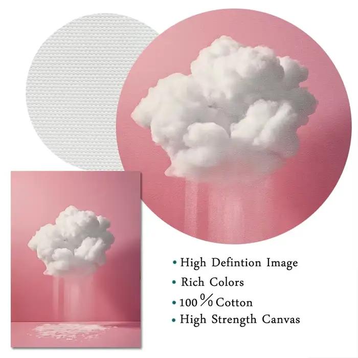 Affiches et imprimés de ciel nuage rose Pastel