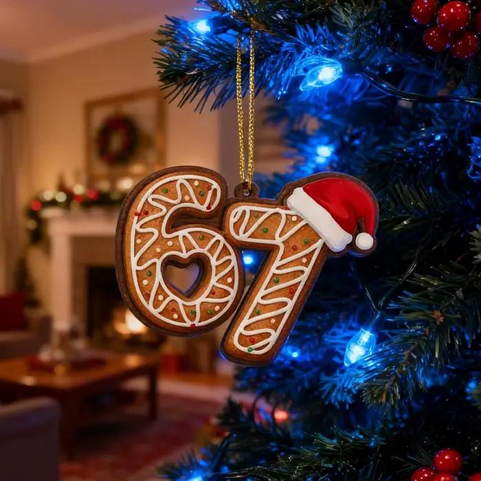 Ornement de noël du père noël dites à 77, décor d'arbre, cadeau de vacances coquin, cadeau Unique, décoration d'échange mignonne, bas W1M7