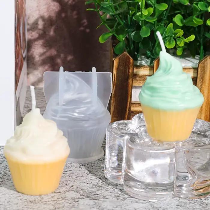 Moules à bougies en Silicone en forme de gâteau