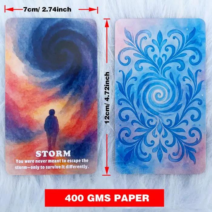 54 cartes Echoes Of The Soul Deck pour l'auto-discovery et la tranquilité, format 13 x 8 cm, parfait pour les 14 ans et plus, carte de divination spirituelle