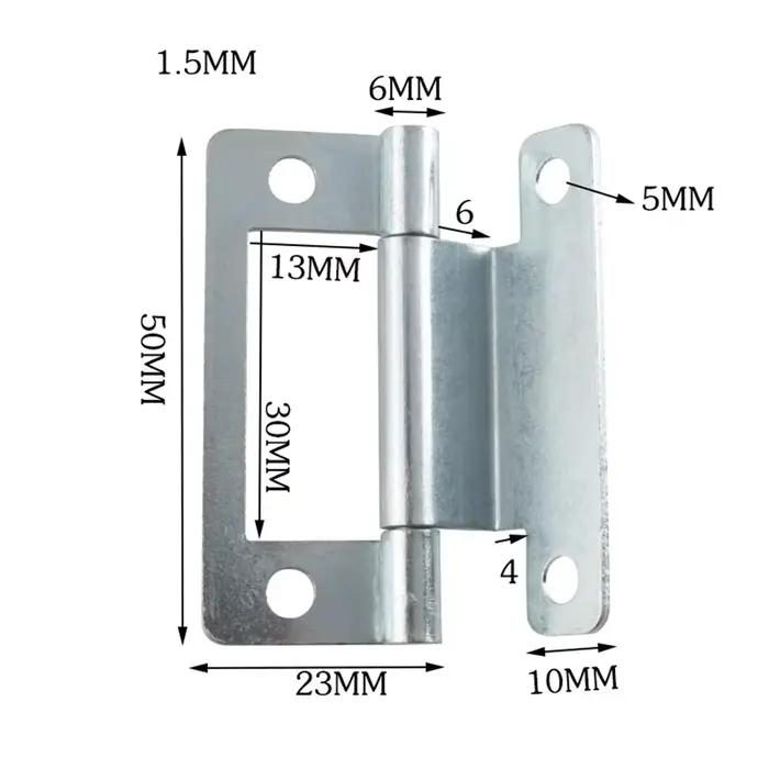 Charnières de porte de chambre pliées, porte de placard créative, camping-car, caravanes, charnières de porte à ressort, accessoires de meubles