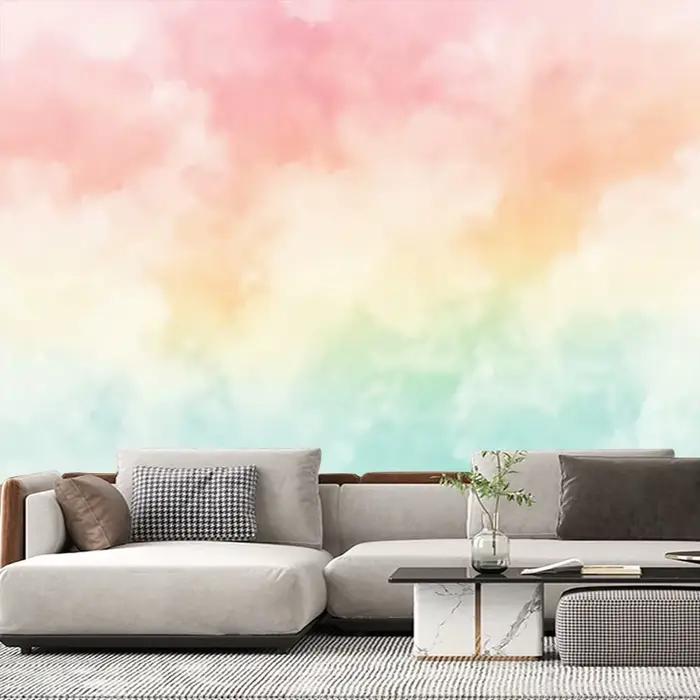 Papier peint mural nuage aquarelle sur mesure