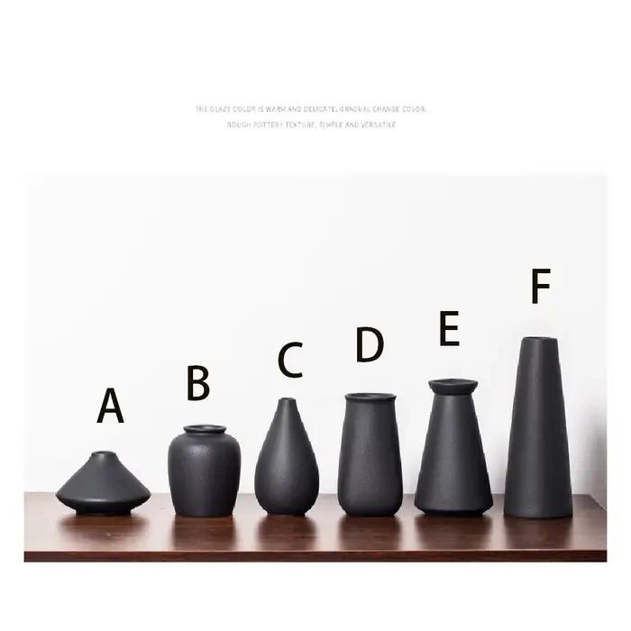 Petit vase en céramique pour plantes à fleurs, 256 vases pour étagère de table moderne, décor de maison, vase en céramique conviviale ré et élégant pour mariage