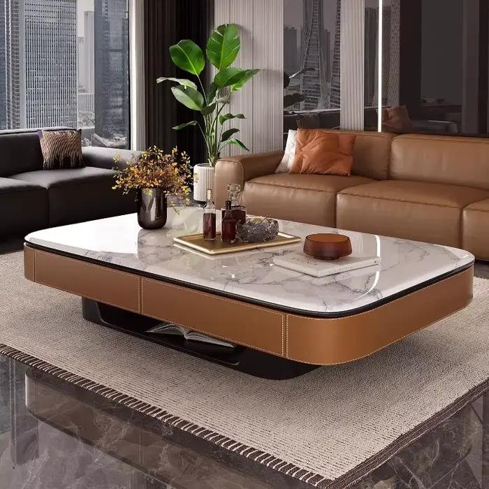 Table basse design nordique ornements de luxe Tables basses Glam modernes colorées Premium Tavolino Da Salotto accessoires de maison