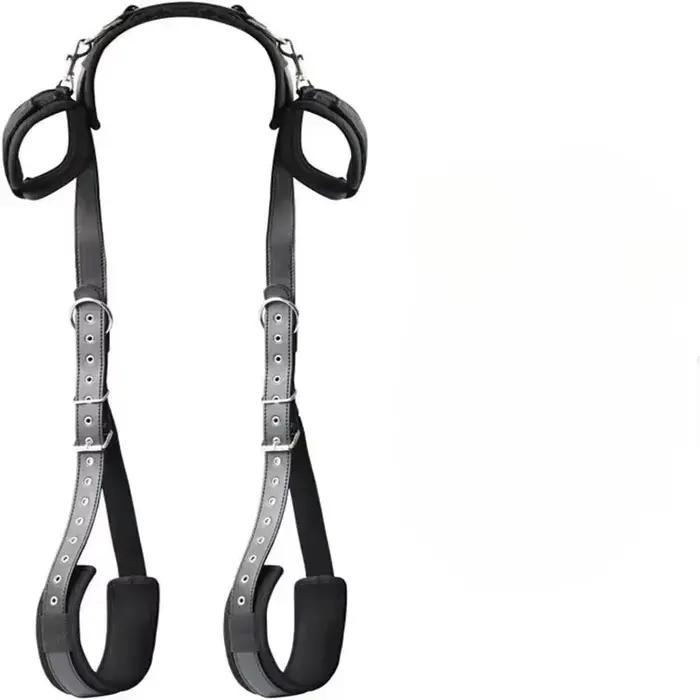 Sangles sexuelles d'esclave BDSM, Kits d'accessoires érotiques, menottes sexuelles, contraintes, jambes ouvertes, manchettes de cheville, harnais de Bondage SM, Bandage de lit