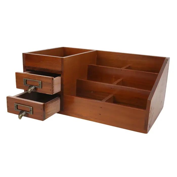 Armoire de rangement en bois multicouche rétro