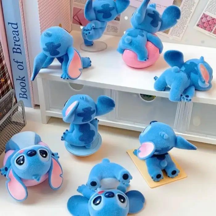 Figurine Stitch Energy Yoga Series en PVC Kawaii Anime Modèle Jouet Occasions Spéciales Pour Collectionneurs
