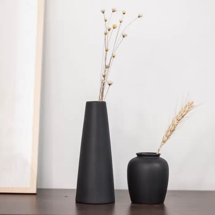 Petit vase en céramique pour plantes à fleurs, 256 vases pour étagère de table moderne, décor de maison, vase en céramique conviviale ré et élégant pour mariage