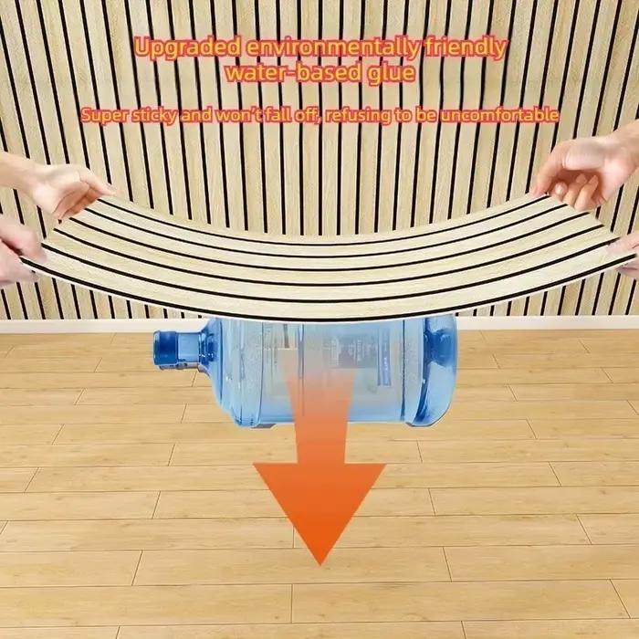 Papier peint auto-adhésif en grille marron épaisse de 3 m
