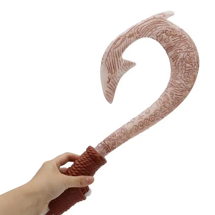 Accessoire de cosplay dessin animé Moana, hameçon de Maui lumineux, accessoires de jeu de rôle pour enfants, jouet pour fête d'anniversaire d'enfant