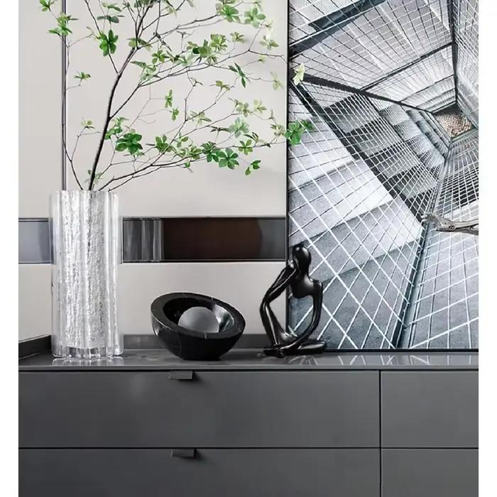 Décorations pour la maison salon bureau Mini penseur Sculpture ornements résine noir moderne Sculptures abstraites