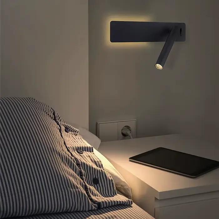 Lampe murale LED de lecture pour chambre à coucher