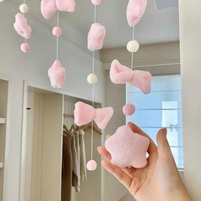 Rideau de porte à nœuds mignon