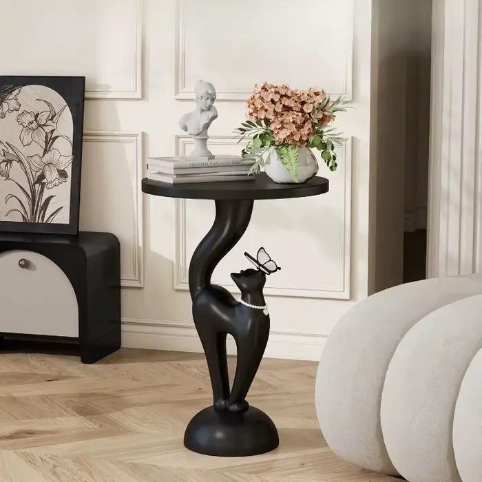 Table d'appoint Designer Coffee Cat Cut Dopamine