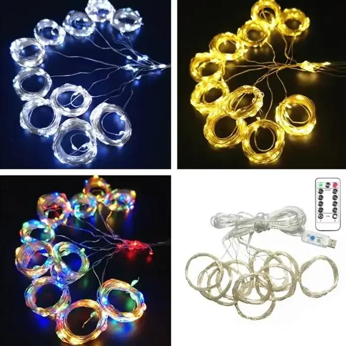 Guirlande lumineuse féerique LED pour jardin