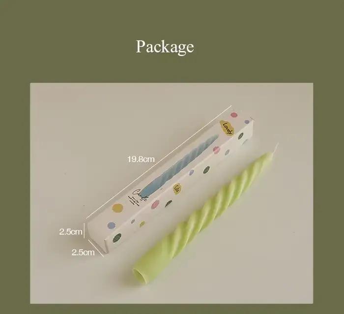Mince spirale longue tige bougie parfumée